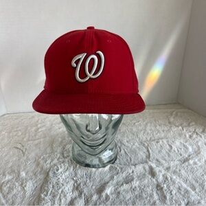 New Era MLB Washington Nationals 59Fifty Fitted Hat Size 7 5/8